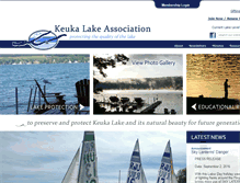 Tablet Screenshot of keukalakeassociation.org